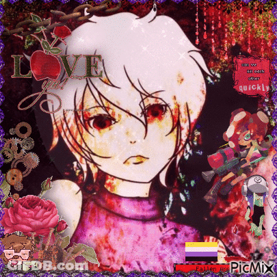 Girl With Red Eyes Love GIF