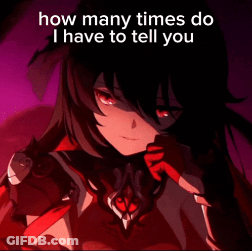 Girl With Red Eyes Saying How Many Times Do I Have To Tell You That I'm Neutral GIF
