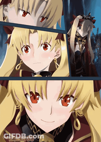 Girl With Red Eyes Saying T-Moc Complex Go GIF