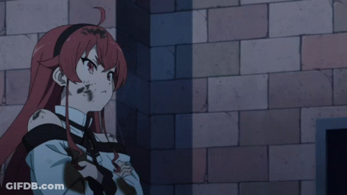 Girl With Red Hair And Black Ribbon GIF