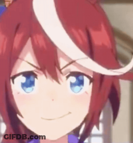 Girl With Red Hair And Blue Eyes Making Face GIF