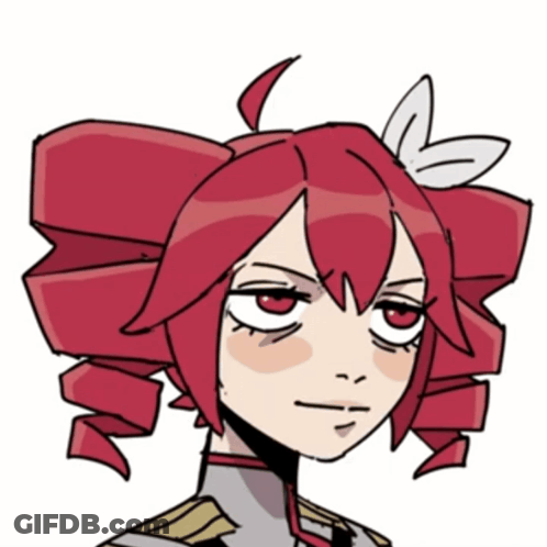 Girl With Red Hair And Bow GIF