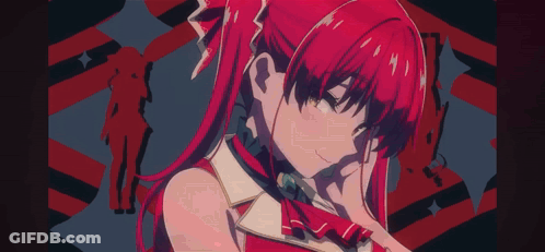 Girl With Red Hair And Collar GIF