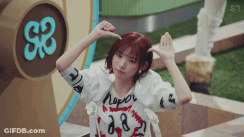 Girl With Red Hair And Never Shirt GIF