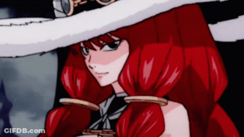 Girl With Red Hair And White Hat GIF