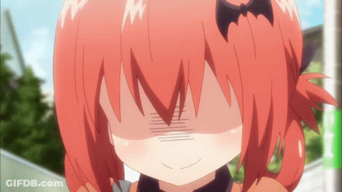 Girl With Red Hair Covering Face GIF