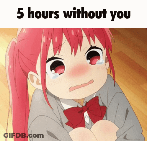 Girl With Red Hair Crying 5 Hours Without You GIF