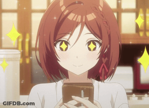 Girl With Red Hair Holding Cell Phone GIF