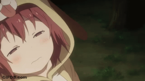 Girl With Red Hair In Hooded Jacket GIF