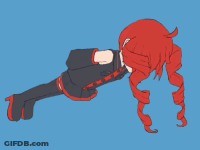 Girl With Red Hair Laying Down GIF