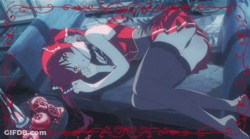 Girl With Red Hair Laying On Bed GIF
