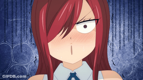 Girl With Red Hair Making Funny Face GIF