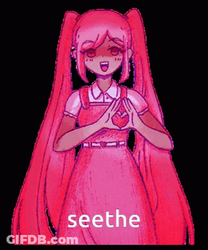 Girl With Red Hair Making Heart Shape GIF