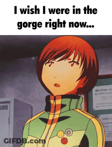 Girl With Red Hair Saying I Wish I Were In The Gorge GIF