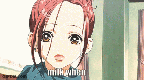 Girl With Red Hair Saying Milk When GIF