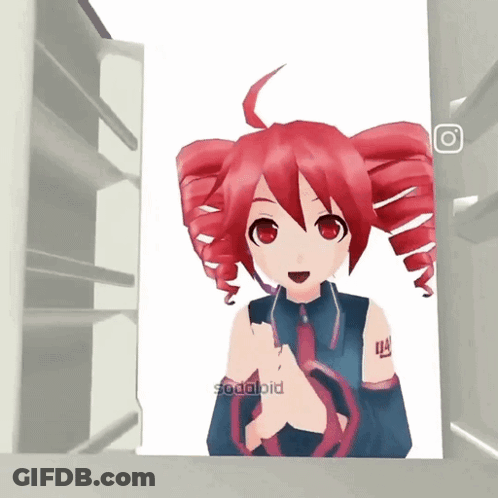 Girl With Red Hair Saying Sodaloid GIF