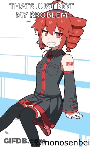 Girl With Red Hair Saying That's Just Not My Problem GIF
