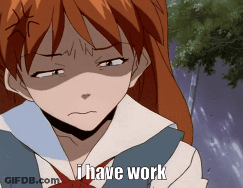 Girl With Red Hair Says I Have Work GIF