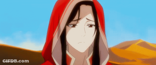 Girl With Red Hood In Desert GIF