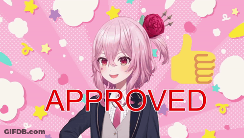 Girl With Rose In Hair Approved GIF