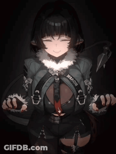 Girl With Rover Belt GIF