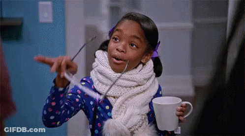 Girl With Scarf And Hot Chocolate GIF