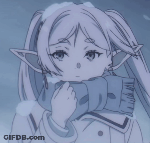 Girl With Scarf Around Neck And Ears GIF