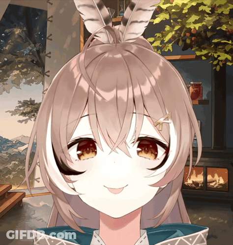 Girl With Scarf Saying Hello Fall GIF