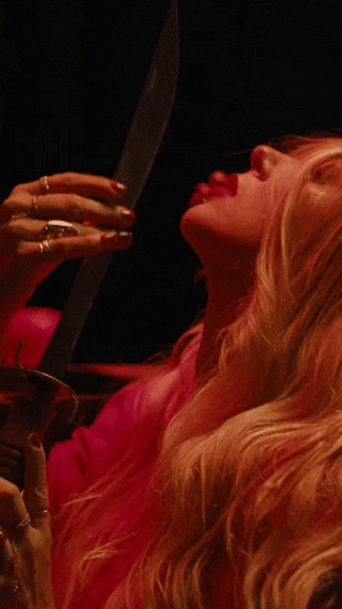 Girl With Sharp Nails GIF