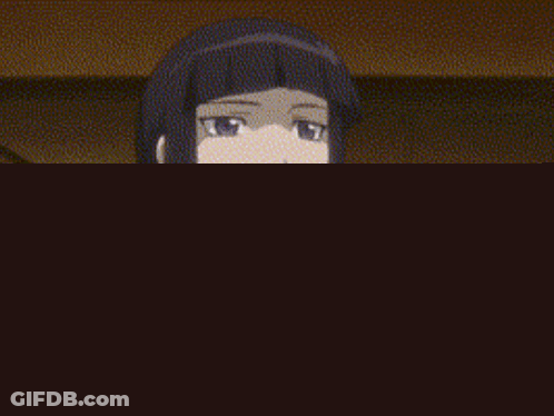 Girl With Short Black Hair In Red Dress GIF