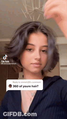 Girl With Short Hair TikTok Video GIF