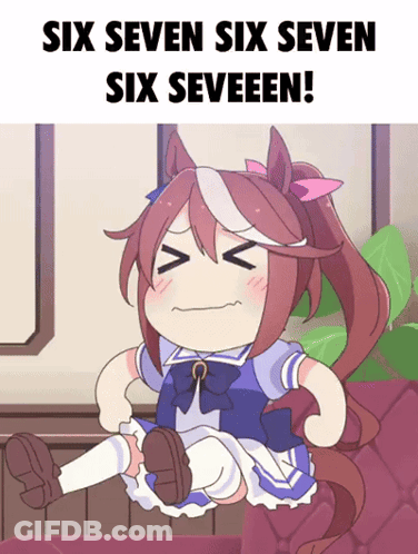 Girl With Six Seven Six Seven Six Seveneen GIF