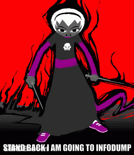Girl With Skull Shirt Saying Stand Back I Am Going To Infodump GIF