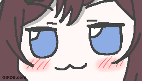 Girl With Smirk And Blue Eyes GIF