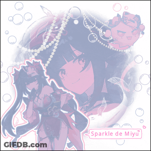 Girl With Sparkle De Miyu GIF