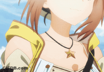 Girl With Star Necklace GIF