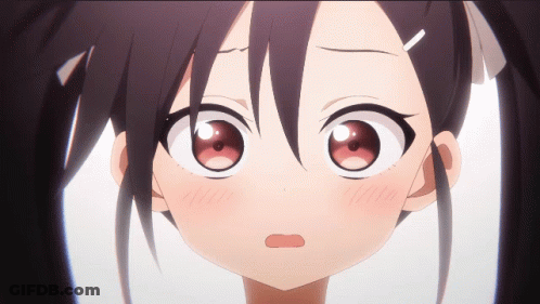 Girl With Surprised Expression GIF