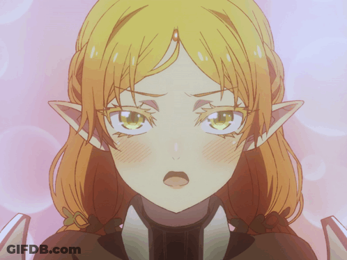 Girl With Surprised Look And Green Eyes GIF