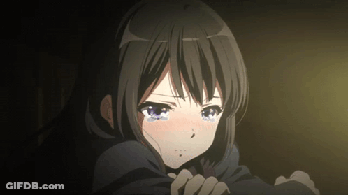 Girl With Tears Coming Out Of Eyes GIF