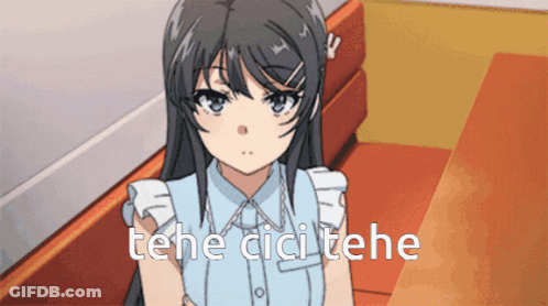Girl With Tehe Cici Tehe GIF