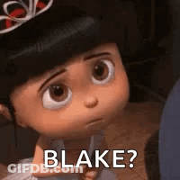 Girl With Tiara Asking Blake GIF