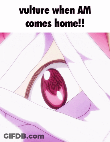 Girl With Vulture When Am Comes Home GIF
