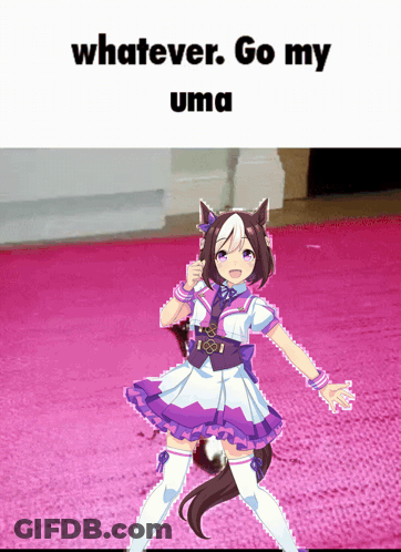 Girl With Whatever Go My Uma GIF