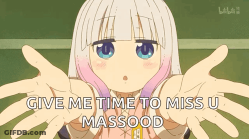 Girl With White And Pink Hair Giving Time To Miss U GIF