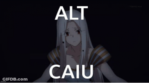 Girl With White Hair Alt Caiu GIF