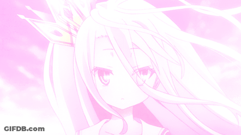 Girl With White Hair And Crown GIF