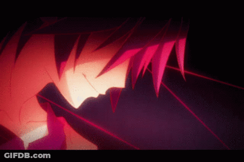 Girl With White Hair And Crown Looking At Camera GIF