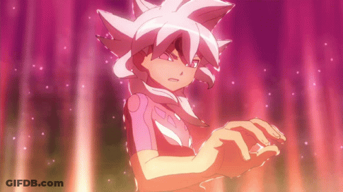 Girl With White Hair And Pink Shirt GIF