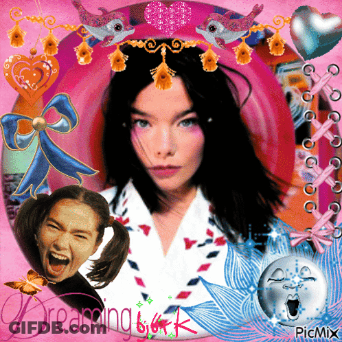 Girl With Word Dreaming GIF