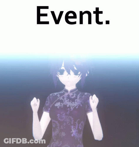 Girl With Word Event GIF